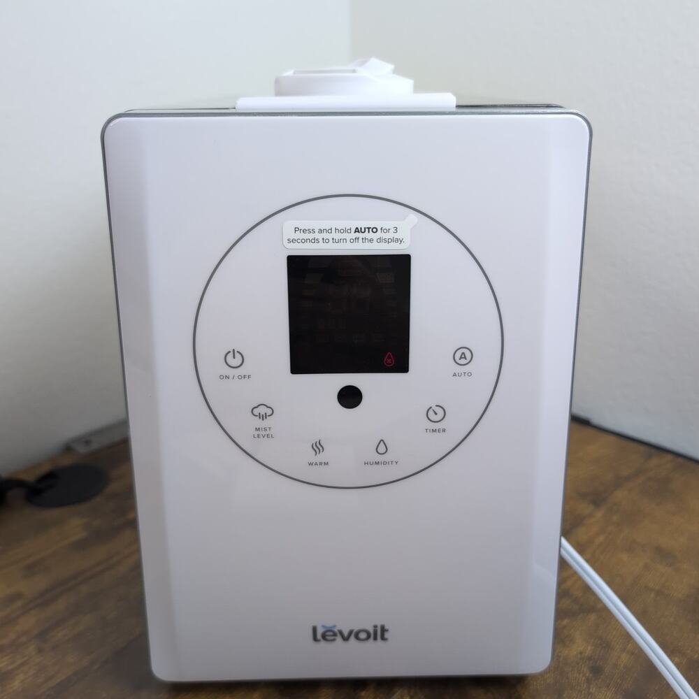 Levoit 6L Ultrasonic Warm and Cool Mist Humidifier White Large Tank